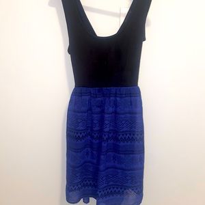 4/$20 Western Aztec Print Cross Back Dress Large